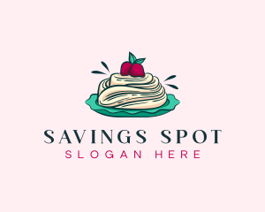 Pavlova Meringue Cake logo design