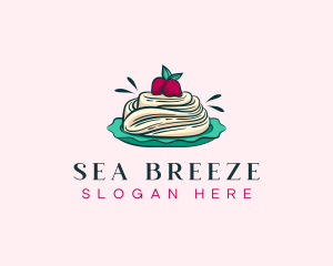 Pavlova Meringue Cake logo design