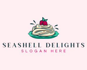 Pavlova Meringue Cake logo design