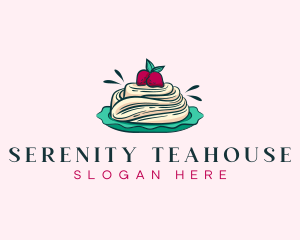 Pavlova Meringue Cake logo design