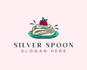 Pavlova Meringue Cake logo design