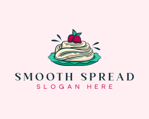 Pavlova Meringue Cake logo design