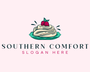 Pavlova Meringue Cake logo design