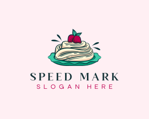 Pavlova Meringue Cake logo design