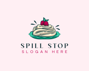 Pavlova Meringue Cake logo design