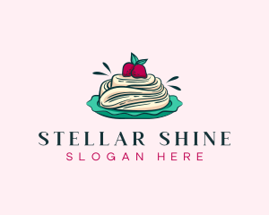 Pavlova Meringue Cake logo design