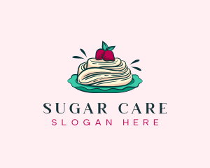 Pavlova Meringue Cake logo design