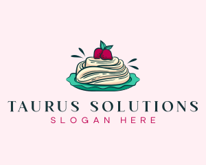 Pavlova Meringue Cake logo design