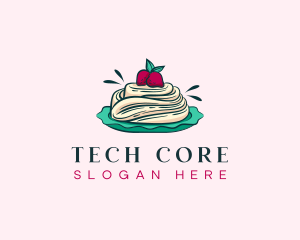 Pavlova Meringue Cake logo design