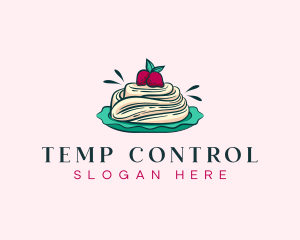 Pavlova Meringue Cake logo design