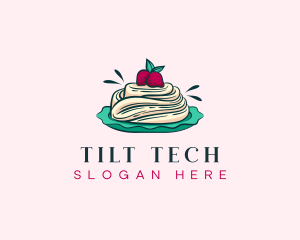 Pavlova Meringue Cake logo design