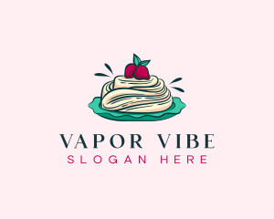 Pavlova Meringue Cake logo design