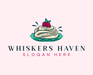 Pavlova Meringue Cake logo design