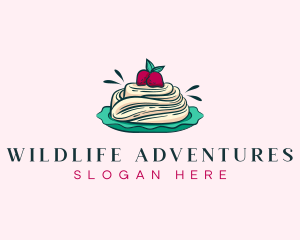 Pavlova Meringue Cake logo design