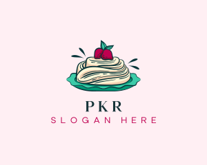 Pavlova Meringue Cake logo design