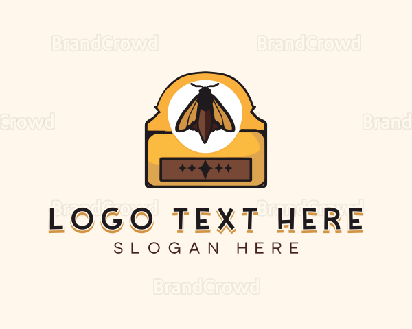 Mystical Moth Butterfly Logo