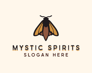 Mystical Moth Butterfly logo design