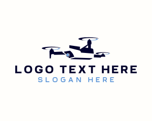Videographer - Drone Media Aerial Production logo design