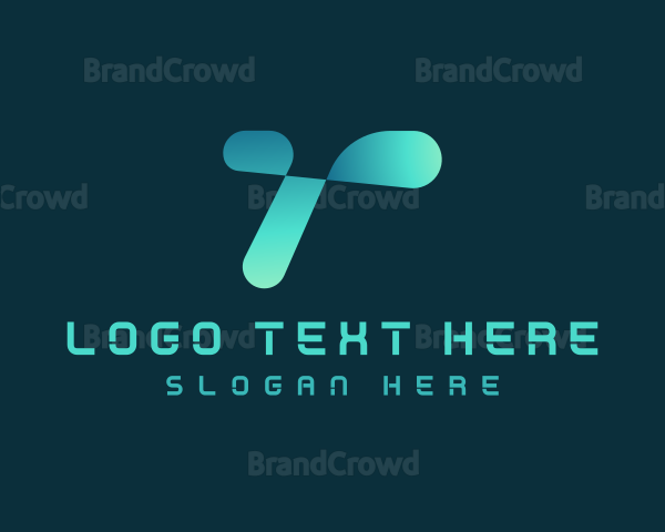 Digital Tech Letter T Logo