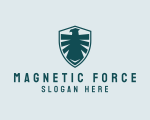 Military Hawk Shield logo design