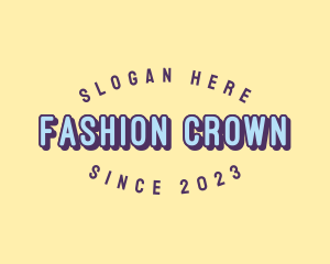 Retro Fashion Boutique logo design