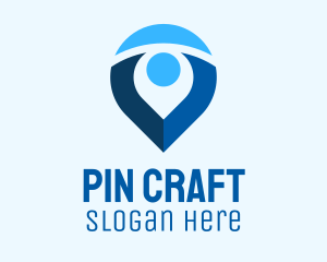Pin - Active Person Pin logo design