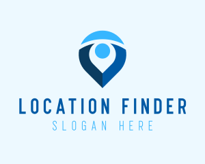 Geolocation - Digital Navigation Application logo design