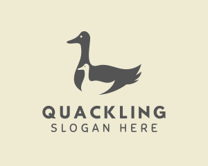 Wild Duck & Duckling logo design