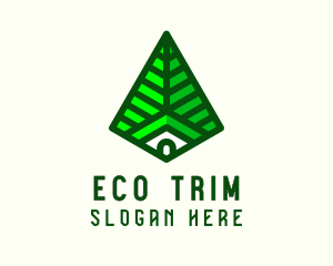 Leaf House Eco Teepee logo design