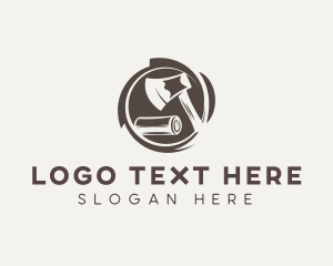 Trunk - Wood Axe Carpenter logo design