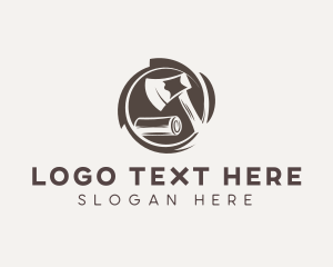 Logger - Wood Axe Carpenter logo design