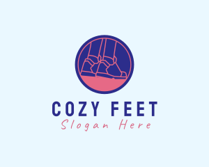 Sneaker Shoes Signage logo design