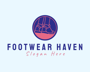 Sneaker Shoes Signage logo design