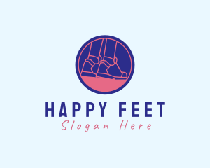 Feet - Sneaker Shoes Signage logo design