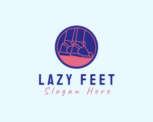 Sneaker Shoes Signage logo design