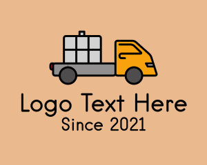 Hauling - Cargo Delivery Truck logo design