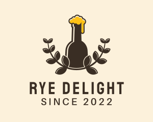 Rye - Craft Beer Wreath logo design