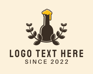 Beer Company - Craft Beer Wreath logo design