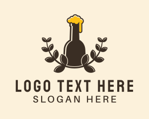 Craft Beer Wreath Logo