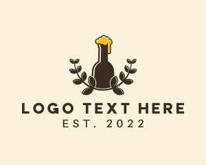 Liquor - Craft Beer Wreath logo design