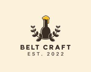 Craft Beer Wreath logo design