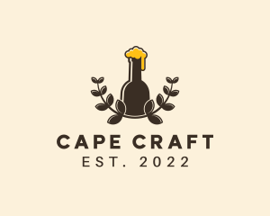 Craft Beer Wreath logo design