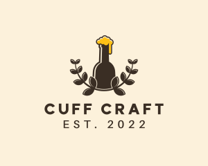 Craft Beer Wreath logo design