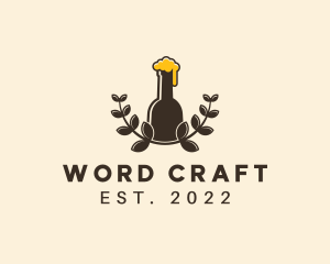 Craft Beer Wreath logo design