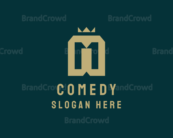 Elegant Crown Letter M Logo