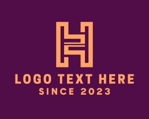 Developer - Tech Maze Letter H logo design