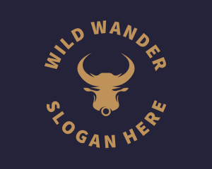 Wild Bronze Bull logo design