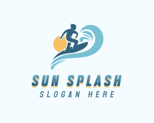 Beachwear - Sea Wave Surfer logo design