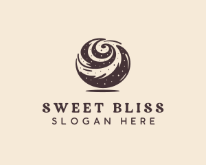 Sweet Cinnamon Roll logo design