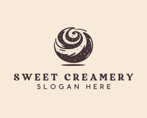 Sweet Cinnamon Roll logo design